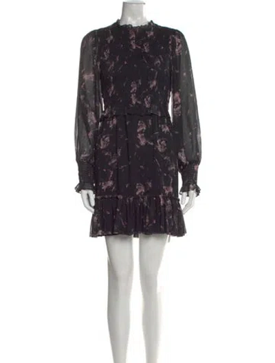 Pre-owned Allsaints Floral Print Mini Dress In Multi