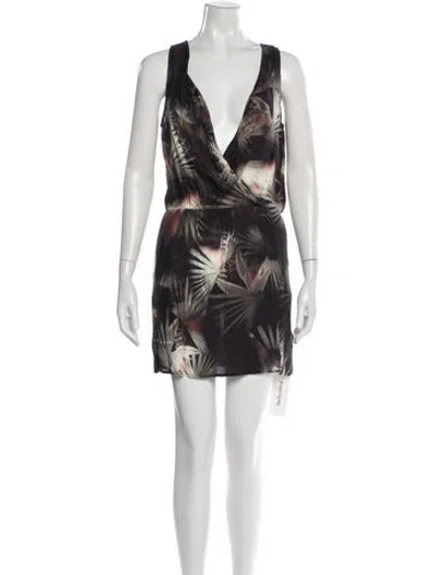 Pre-owned Allsaints Floral Print Mini Dress In Multi