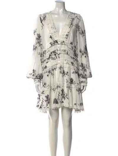 Pre-owned Allsaints Floral Print Mini Dress In Multi