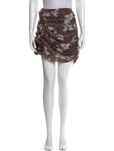 Pre-owned Allsaints Floral Print Mini Skirt