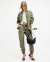 Allsaints Florence Cargo Jogger Pants In Washed Khaki