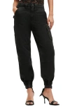 Allsaints Florence Jogger Pants In Washed Black