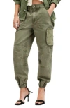 Allsaints Florence Cargo Joggers In Washed Khaki
