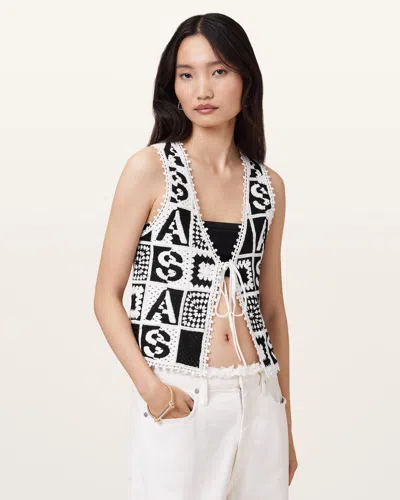 ALLSAINTS FLORENCE CROCHET WAISTCOAT