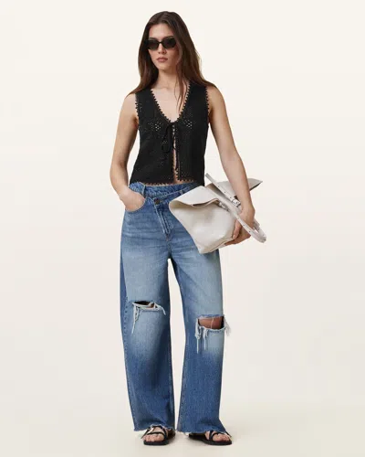 ALLSAINTS FLORENCE CROCHET WAISTCOAT