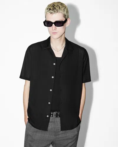 Allsaints Forge Relaxed Fit Lightweight Shirt In Black