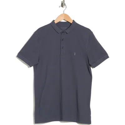 Allsaints Form Cotton Polo In Animal Print