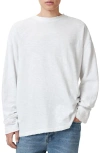 Allsaints Foster Long Sleeve Cotton Crewneck T-shirt In Chalk White