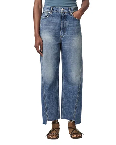 Allsaints Fox Mid Rise Ankle Jeans In Vintage Indigo In Blue