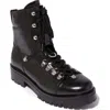 Allsaints Franka Lace-up Hiker Boot In Black Leather