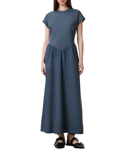 Allsaints Frankie Dress In Oyster Blue