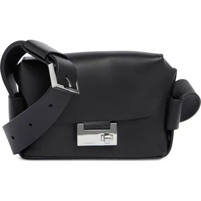 Allsaints Frankie Leather Crossbody Bag In Black