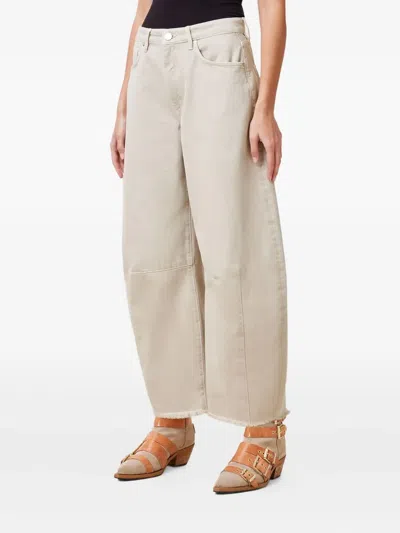 Allsaints Jett Barrel Jeans In Cream White