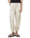 Allsaints Freda Tapered Pants In Ecru White