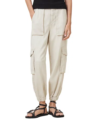 Allsaints Freda Tapered Pants In Ecru White