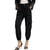 Allsaints Frieda Twill Cargo Joggers In Black
