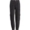 Allsaints Frieda Twill Cargo Joggers In Black