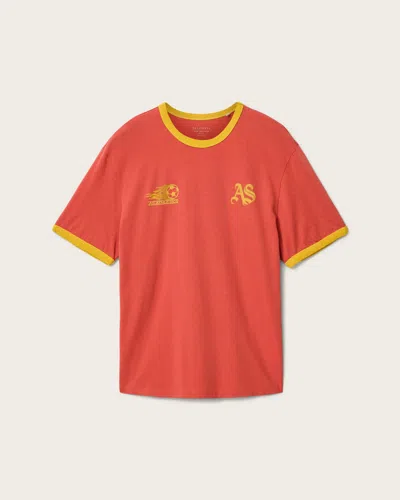 Allsaints Furia Short Sleeve Crew Neck T-shirt In Multi