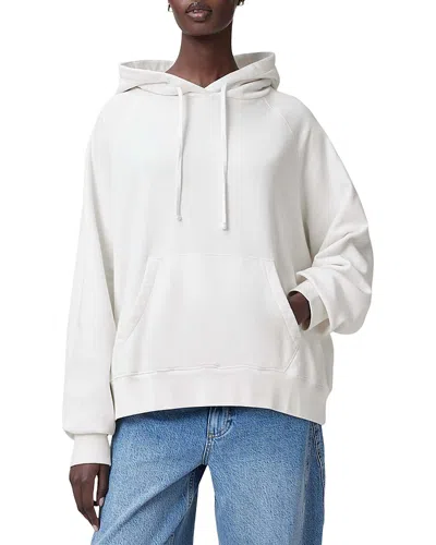 Allsaints Fuse Talon Hoodie In White