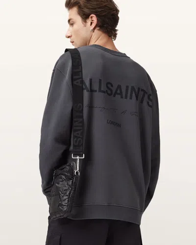 Allsaints Future Crew Neck Sweatshirt In Gray