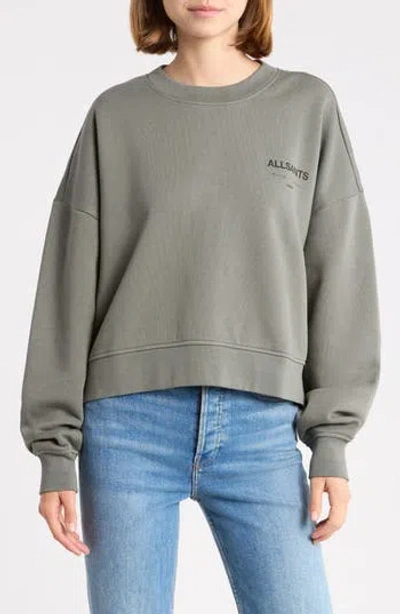 Allsaints Future Lila Graphic Sweatshirt In Green