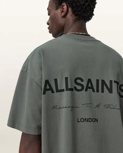 Allsaints Future Short Sleeve T-shirt In Green