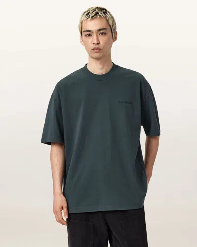 Allsaints Future Short Sleeve T-shirt In Green