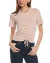 Allsaints Gia Ribbed Long Sleeve T-shirt In Neutral