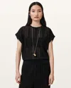 Allsaints Giana Open Stitch Short Sleeve Sweater