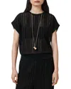 Allsaints Giana Open Stitch Short Sleeve Sweater