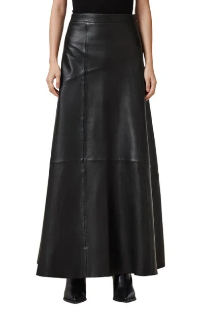 ALLSAINTS ALLSAINTS GIANA LEATHER MAXI SKIRT