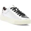 Allsaints Gina Metallic Sneaker In Silver