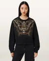 Allsaints Glide Separo Embellished Sweatshirt In Multi