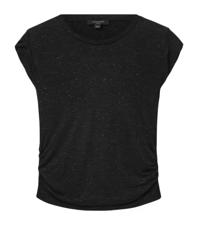 Allsaints Glittered West Tank Top In Black