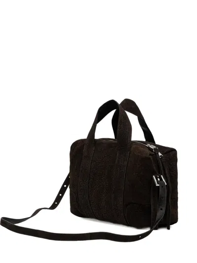 Allsaints Grained-leather Tote Bag In Brown