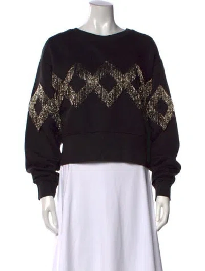 Pre-owned Allsaints Graphic Print Crew Neck Sweater In Multi