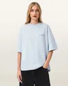 Allsaints Guardian Amelie Oversized T-shirt In Brown