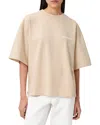 Allsaints Womens Sandy White Guardian Graphic-print Relaxed-fit Organic-cotton T-shirt In White