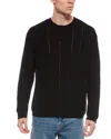 Allsaints Hades Wool-blend Crewneck Sweater In Black