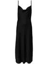 Allsaints Hadley Slip Midi Dress In Black
