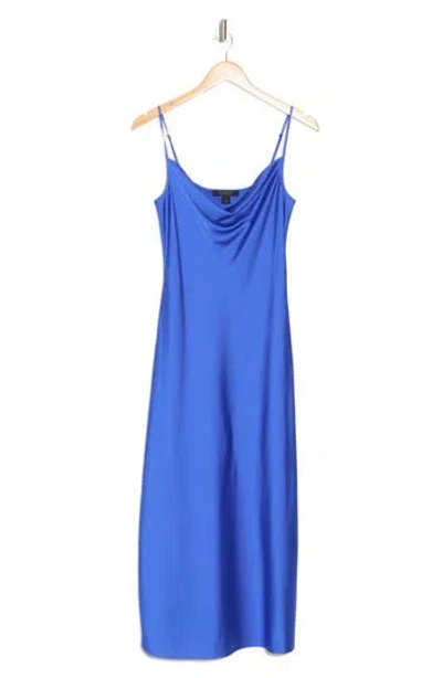 Allsaints Hadley Satin Slipdress In Dazzling Blue