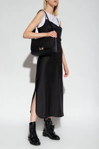 Allsaints ‘hadley' Satin Strap Dress In Black