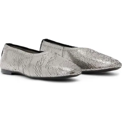 Allsaints Metallic Leather Hailee Ballet Flats In Multi