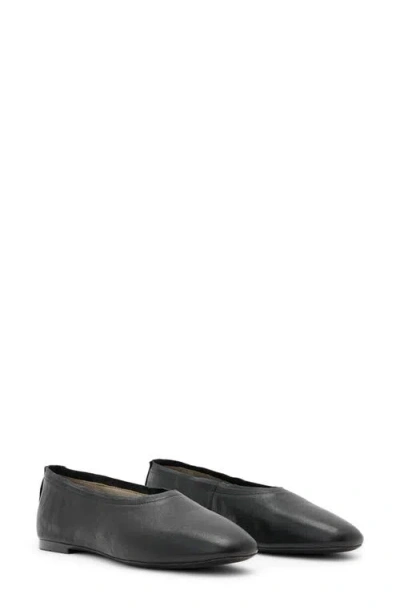 Allsaints Leather Hailee Ballet Flats In Animal Print