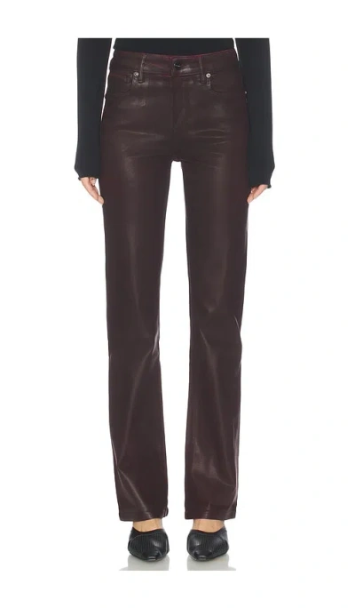 Allsaints Haldan Coated Jean In Burgundy