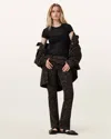 Allsaints Haldan Denim Bootcut Jeans In Black