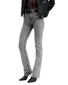 Allsaints Haldan High Rise Slim Bootcut Jeans In Washed Grey In Washed Grey