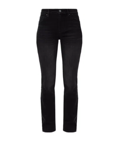 Allsaints Haldan Mid-rise Bootcut Jeans In Black