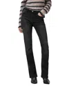 Allsaints Haldan Mid Rise Slim Bootcut Jeans In Washed Black In Washed Black