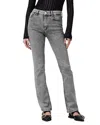 Allsaints Haldan High Rise Slim Bootcut Jeans In Washed Grey In Washed Grey
